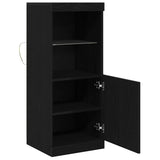 LED Sideboard Black Oak 41 x 37 x 100 cm Engineered Wood 863041