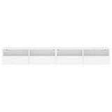 TV Wall Cabinets 2 pcs White 100x30x30 cm Engineered Wood 836883