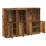 LED Sideboard Old Wood 142.5 x 37 x 100 cm Engineered Wood 3333118