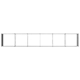 Raised Garden Bed Silver 480 x 80 x 55 cm galvanized 8006445