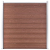 Garden Fence WPC 1737x186 cm Brown 3053215