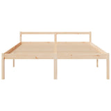 Bed Frame Natural wood Solid pine wood Super King Bed Frame 810629