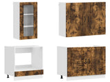 Kitchen Unit KALMAR 8 pcs Smoked Oak Engineered Wood 3438386