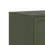 TV Cabinet Olive Green 100.5x39x60.5 cm Steel 846480