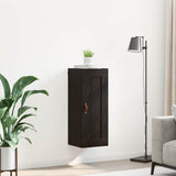 Wall Mounted Cabinet Black Oak 34.5 x 34 x 90 cm 882435