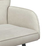 2 Seater Sofa with Metal Legs 2-Seater Cream Velvet 42051059