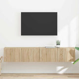 TV Wall Cabinet Wall-mounted 2 pcs Sonoma 78.5 x 31 x 29.5 cm 892214