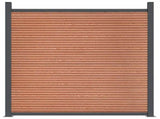 Fence Panel Brown 1737x186 cm WPC 3282807