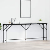 Console Table Black oak 200 x 29 x 75 cm 871342
