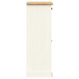 Shoe Cabinet VIGO White 60x35x96 cm Solid Wood Pine 353167