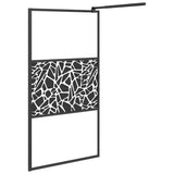 Shower walls Black 100 x 195 cm Glass and Aluminium 151882