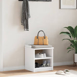 ZNTS Hallway Bench "SANDNES" White 45x40x50 cm Solid Wood Pine 4010444