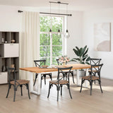 Dining Table Legs V-Shape 2 pcs White 70x cm Steel 4012645
