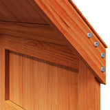 Kids' Bed Roof Wax Brown 55x99x139.5 cm Solid Wood Pine 846893