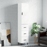 Highboard White 34.5x34x180 cm Engineered Wood 3198865