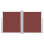Retractable Side Awning Brown 140x600 cm 317991
