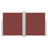 Retractable Side Awning Brown 140x600 cm 317991