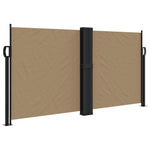 ZNTS Retractable Side Awning Taupe 120x1200 cm 4004799