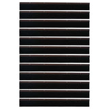 Screw-on Door Brush Seals 12 pcs Brown 100 cm Aluminium Alloy 42019449