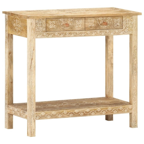 ZNTS Console Table 80x35x74 cm Solid Mango Wood 320379