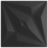 Wall Panels Star 24 pcs Black Star 50 x 50 cm XPS Foam 42046042