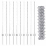 Fence and Post Silver 1 x 10 m Steel 3336296