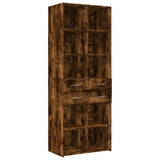 Storage Cabinet Smoked Oak 70x42.5x225 cm Engineered Wood 3281340