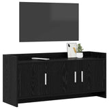 TV Cabinet 102 x 33 x 47 cm Black Oak Engineered Wood 8011188
