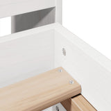 Bed Frame without Mattress White 135x190 cm Solid Wood Pine 3308859