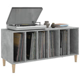 Record Cabinet Concrete Grey 100x38x48 cm Engineered Wood 831977