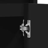 Bathroom Cabinet Black 60x33x61 cm Engineered Wood 802643