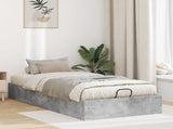 Ottoman Bed Frame Concrete Grey 80.5 x 200 cm Engineered Wood 3409264