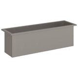 Garden Planter with LED Rusty 30 x 100 x 30 cm Weathering Steel 8008124