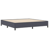 Box Spring Bed Dark Grey 200 x 200 cm Velvet 42006988