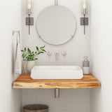 Bathroom Countertop 70x60x3.8 cm Rectangular Solid Wood Acacia 370307