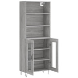 Highboard Grey Sonoma 69.5x34x180 cm Engineered Wood 3189315
