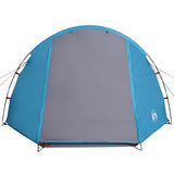 Camping Tent Tunnel 4-Person Blue Waterproof 94398