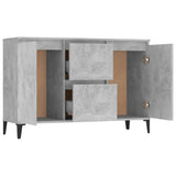 Sideboard Concrete Grey 102x35x70 cm Engineered Wood 806116