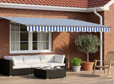Retractable Awning Blue and White 3 x 2 m 3419037
