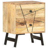 Bedside Cabinet 40x30x50 cm Solid Mango Wood 285875