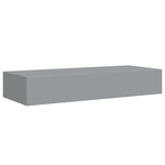 Wall-mounted Drawer Shelves 2 pcs Grey 60x23.5x10cm MDF 330260