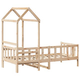 Day Bed with Roof without Mattress 90x190 cm Single Solid Wood 3282214