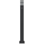 Outdoor Floor Lamps with Sensors 3pcs Black 110 cm Aluminium 4006404
