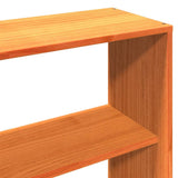 Bookcase Bed without Mattress Wax Brown 200x200 cm Solid Wood 3323934
