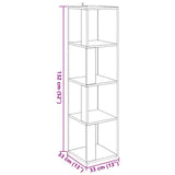 Corner Cabinet Old Wood 33x33x132 cm Engineered Wood 856722