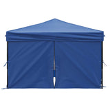 Folding Party Tent with Sidewalls Blue 3x3 m 93521
