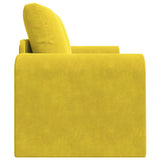 Sofa Bed Yellow 148 x 71 x 83 cm Velvet 4106689