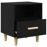 Bedside Cabinet 2 pcs Black Oak 40 x 35 x 47 cm Engineered Wood 880588