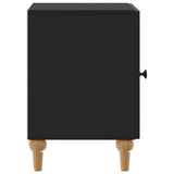 Bedside Cabinet 2 pcs Black 43 x 34.5 x 50 cm Engineered Wood 894108