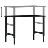 Workbench Dark Brown 100x60x cm Solid Wood Oak 3309699